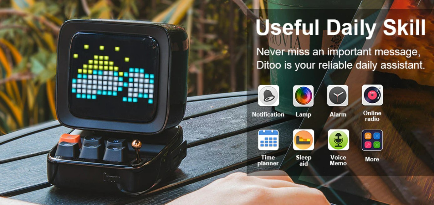 Divoom Ditoo-Plus Retro Pixel Art Speaker