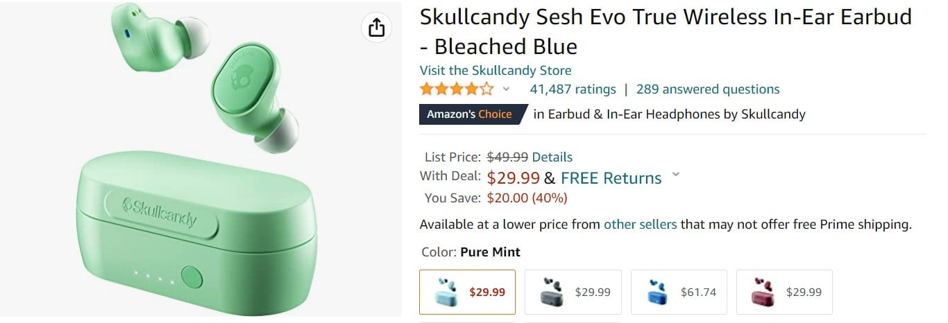 Skullcandy Sesh EVO TWS Earbuds