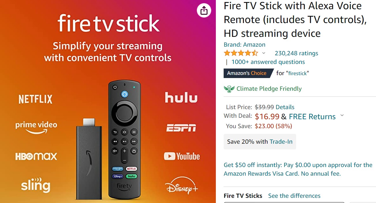 Amazon Fire TV Stick