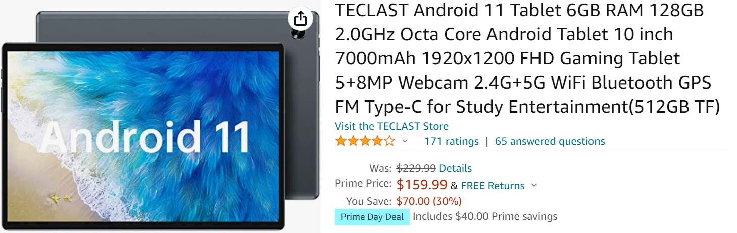 Teclast M40 Pro Gaming Tablet