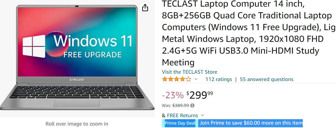 Teclast F7 Plus3 Laptop