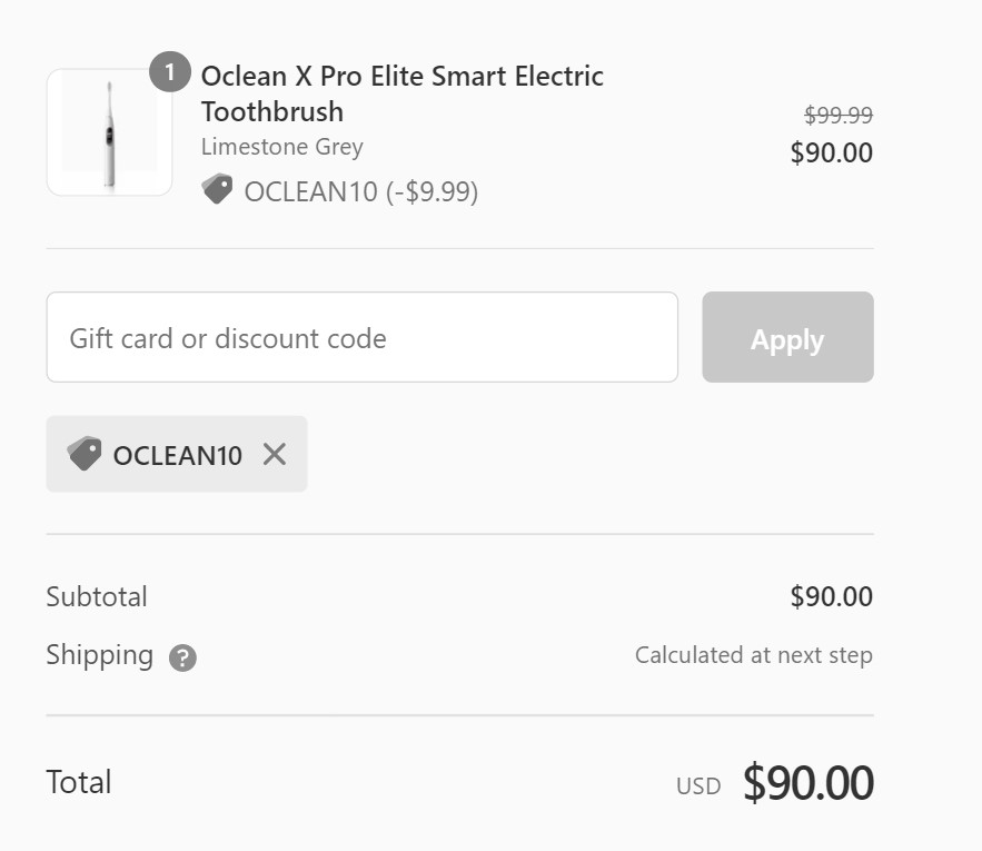 Get 10% Discount on Oclean X Pro Elite Sonic Toothbrush ...