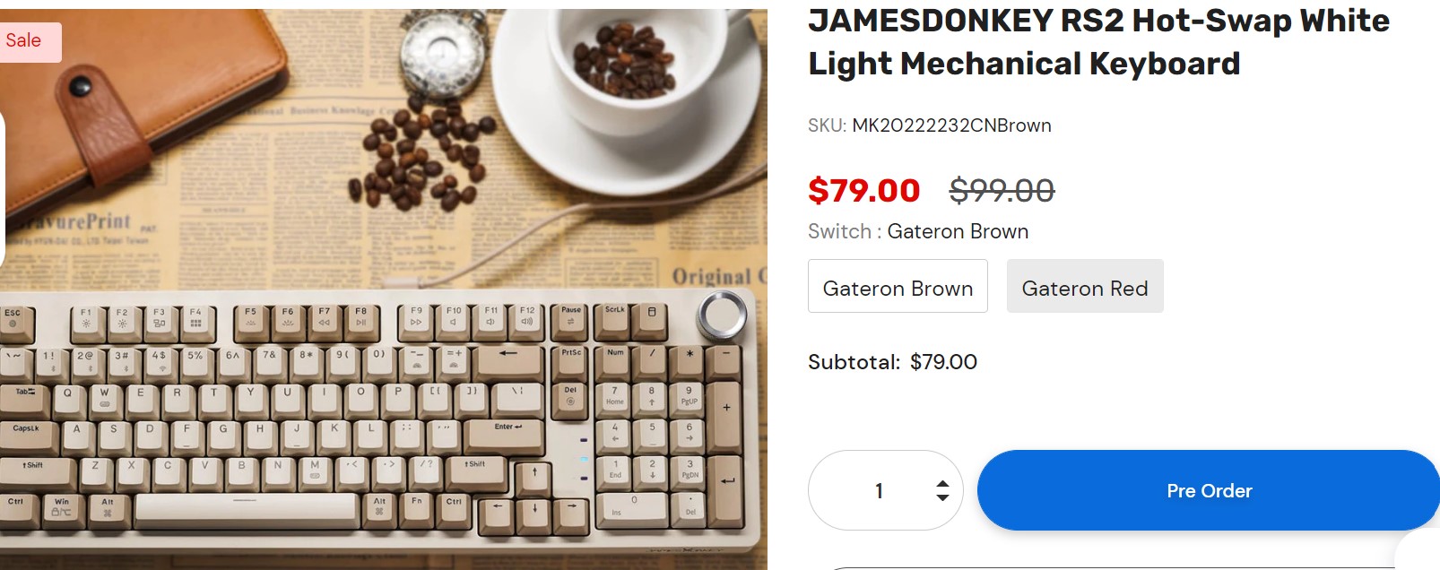 RS2 Hot-Swappable Gasket Mounted Mechanical Keyboard