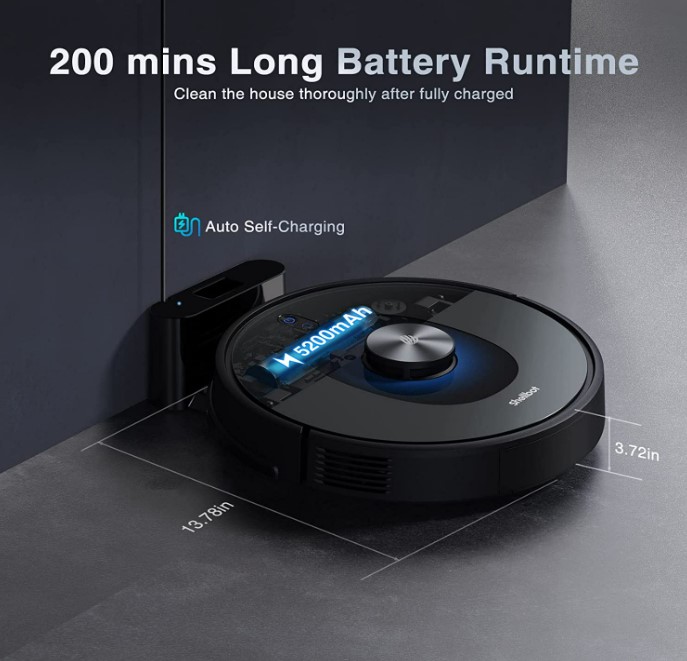 Shellbot SL60 LiDar Robot Vacuum and Mop