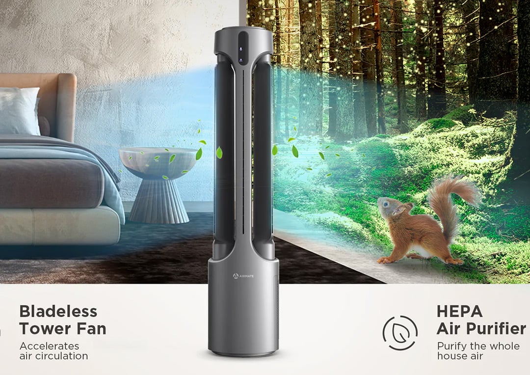 Airmate bladeless fan review: stylish, and a great air purifier