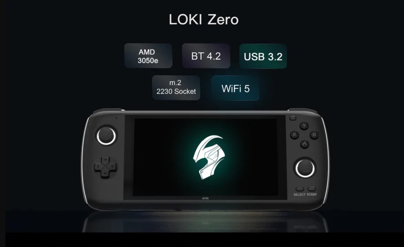 AYN LOKI Zero gaming handheld with AMD Athlon Silver APU starts at 199