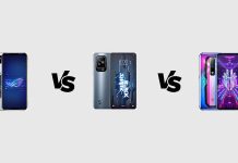 Asus ROG Phone 6 vs Black Shark 5 vs REDMAGIC 7: Specs Comparison