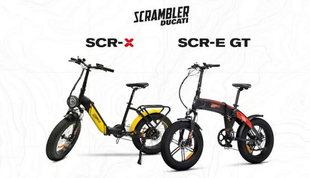  Scrambler Ducati SCR-X and SCR-E GT electric bicycles