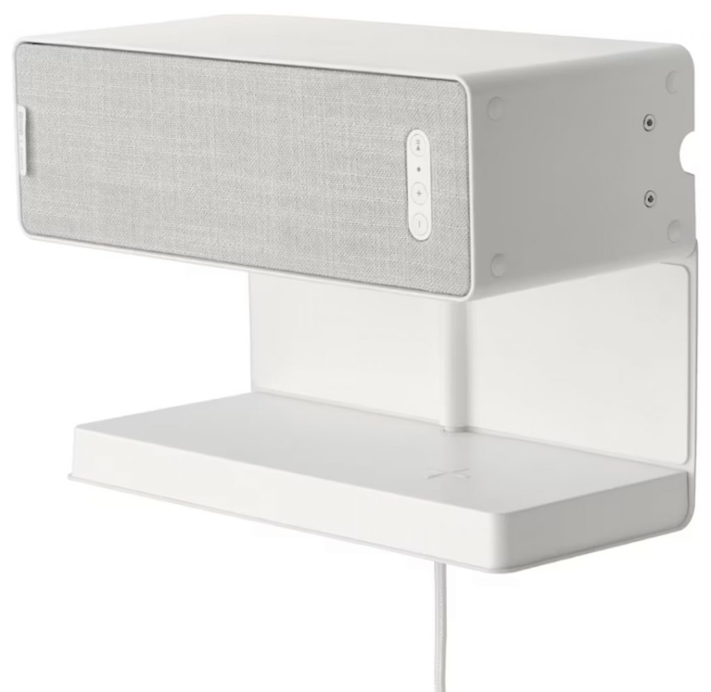 IKEA SYMFONISK shelf with a wireless charger