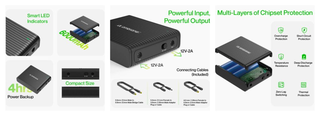 Ambrane PowerVolt 12V UPS