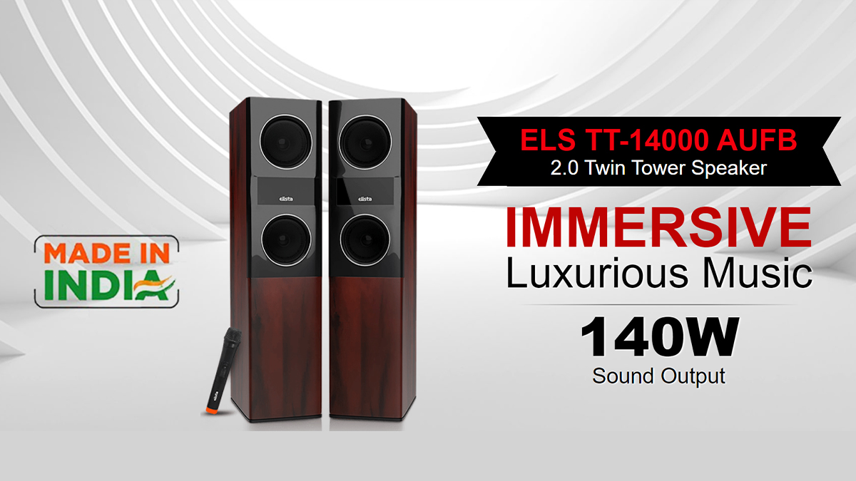 Elista ELS TT-1400AUFB Twin Tower Speaker