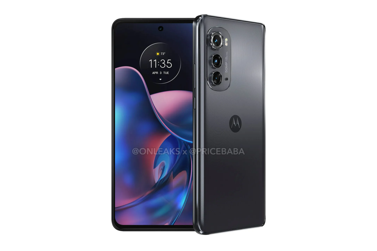 Motorola Edge 2022 press renders by Pricebaba / OnLeaks