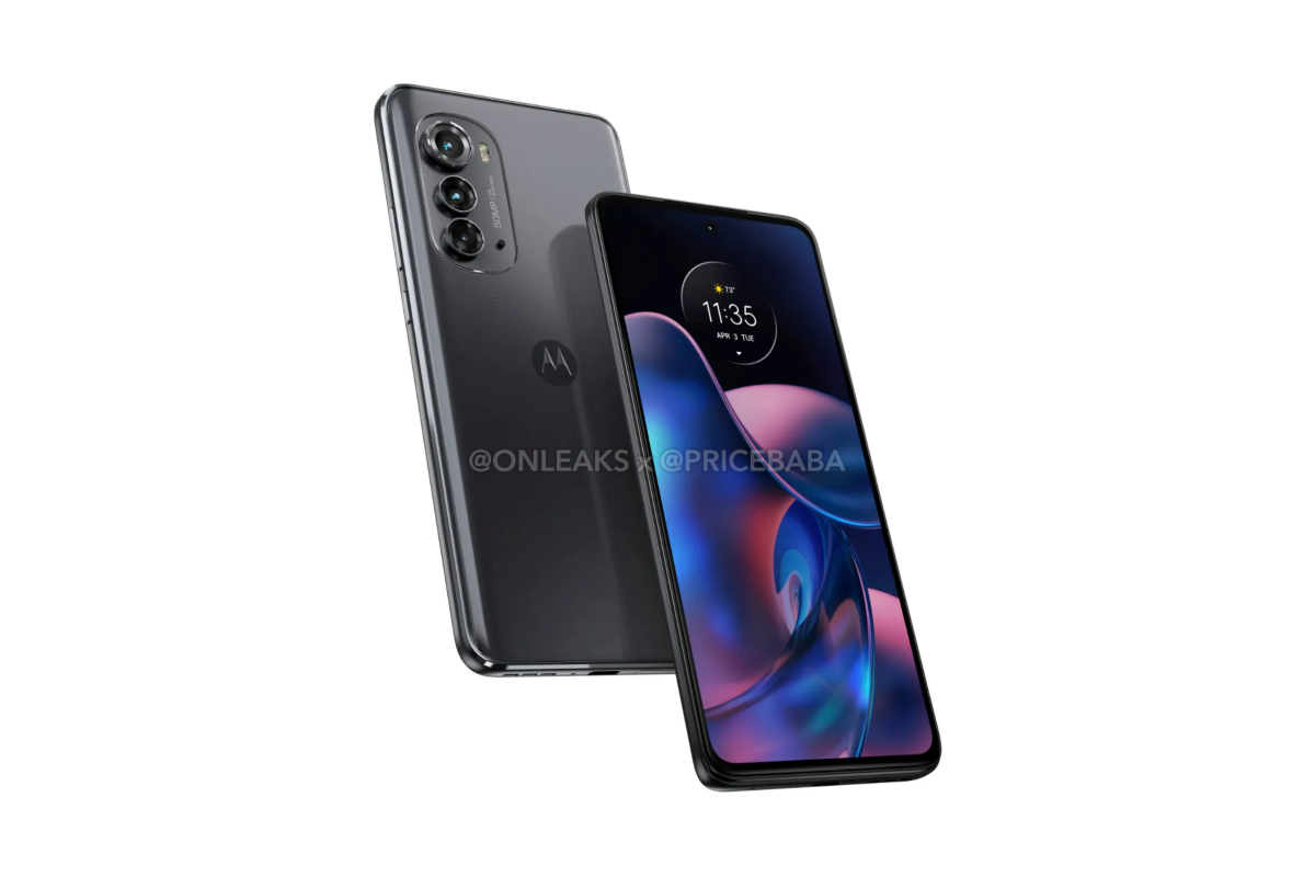 Motorola Edge 2022 press renders by Pricebaba / OnLeaks