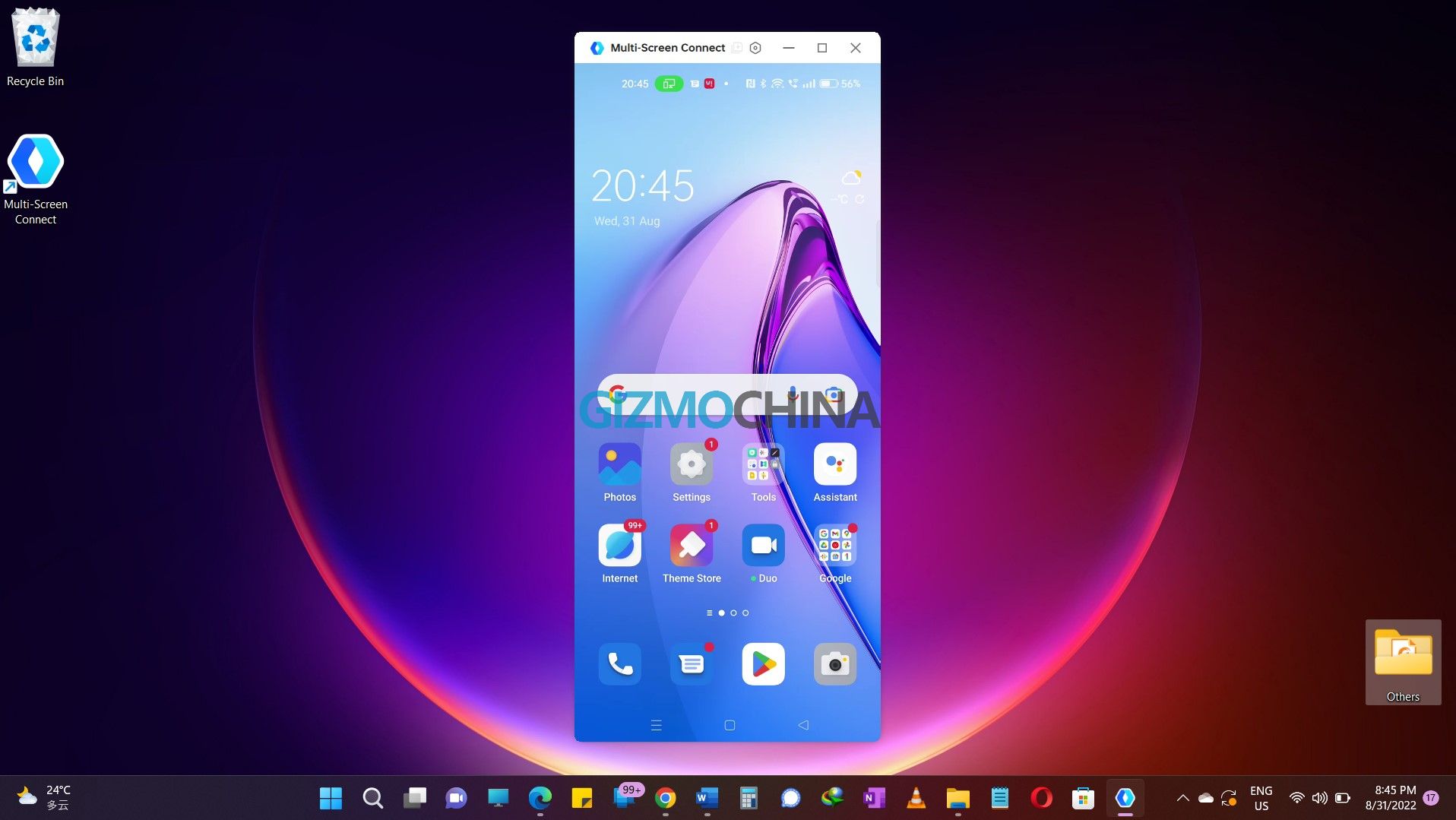 OPPO Reno 8 5G Multi-Screen Connect