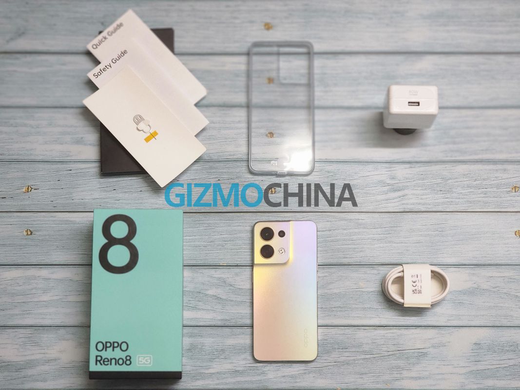 OPPO Reno 8 5G what's in the box