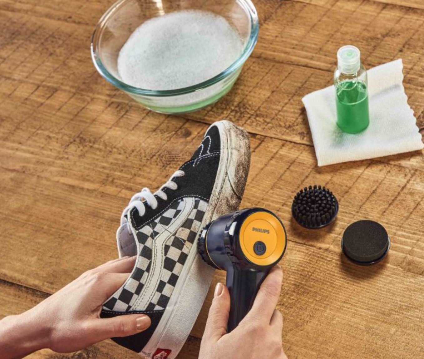 Philips Sneaker Shoe Cleaner with a waterresistant head launched in