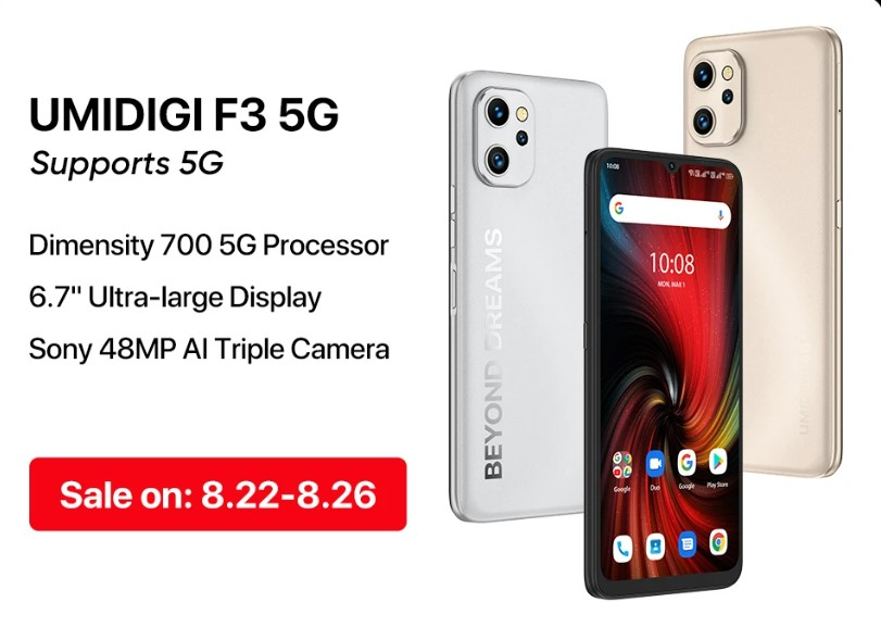 UMIDIGI F3 5G Debuts Globally with Dimensity 700 Chipset & 6.7