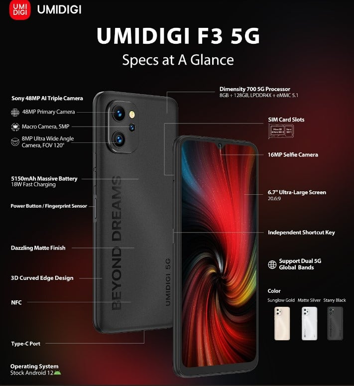UMIDIGI F3 5G