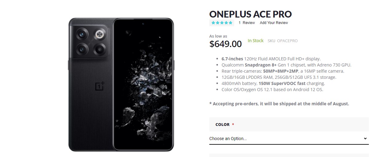 OnePlus Ace Pro