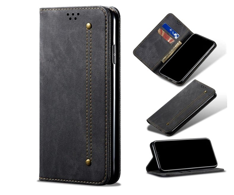 Cubix Designer Flip cover with a slim wallet