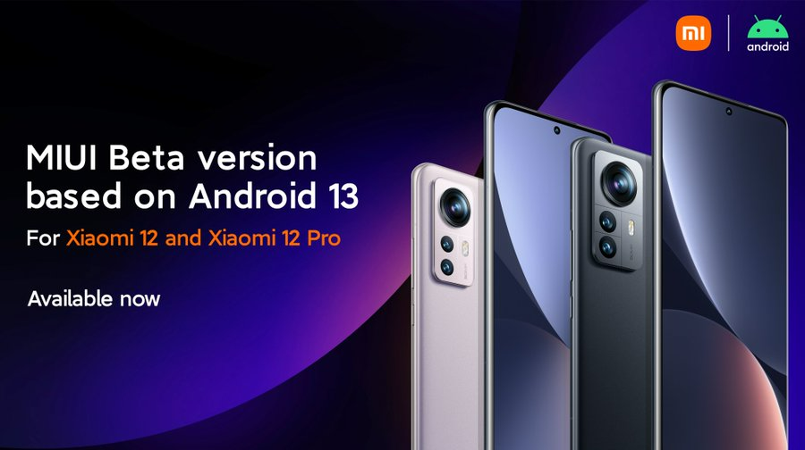 Xiaomi 12, 12 Pro Android 13 beta update with MIUI 13 released