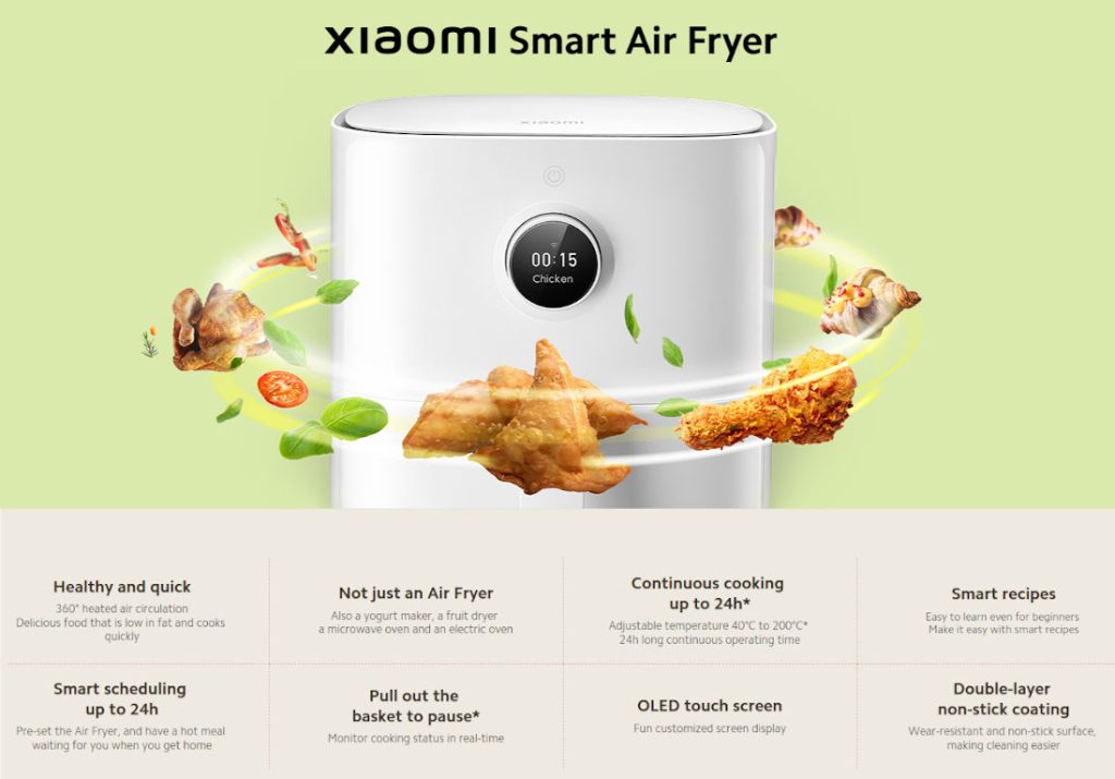 Xiaomi launches the MIJIA Smart Air Fryer 3.5L under crowdfunding -  Gizmochina