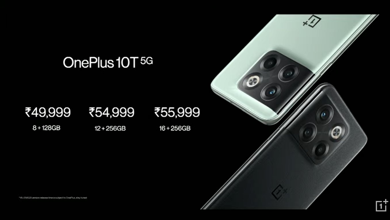 OnePlus 10T price in India