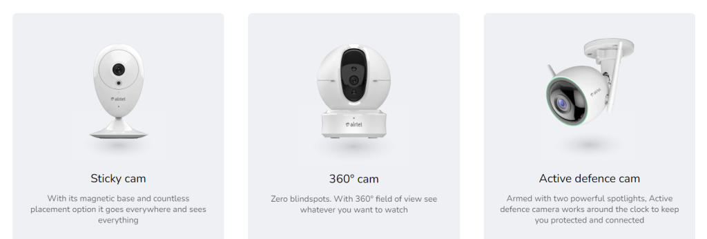 AirTel Xsafe Smart cameras