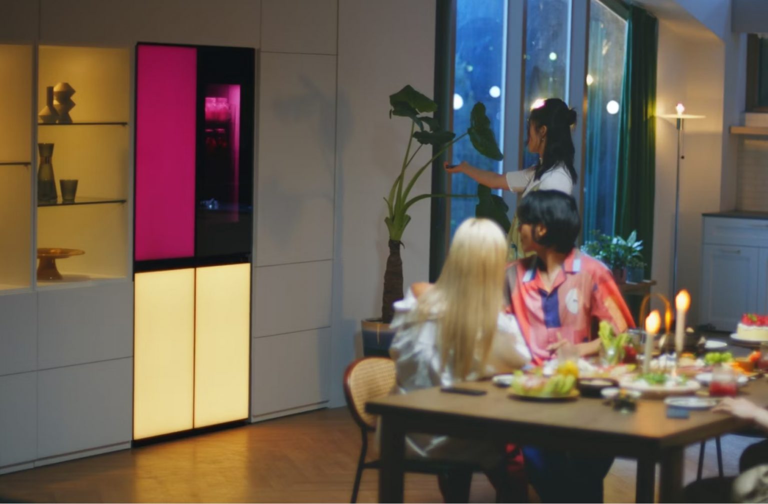 LG MoodUP refrigerator colourchanging LED panels, Bluetooth speaker