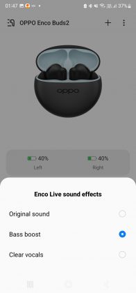 OPPO Enco Buds 2 Enco Live Sound Effects