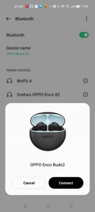 OPPO Enco Buds 2 connectivity on OPPO devices