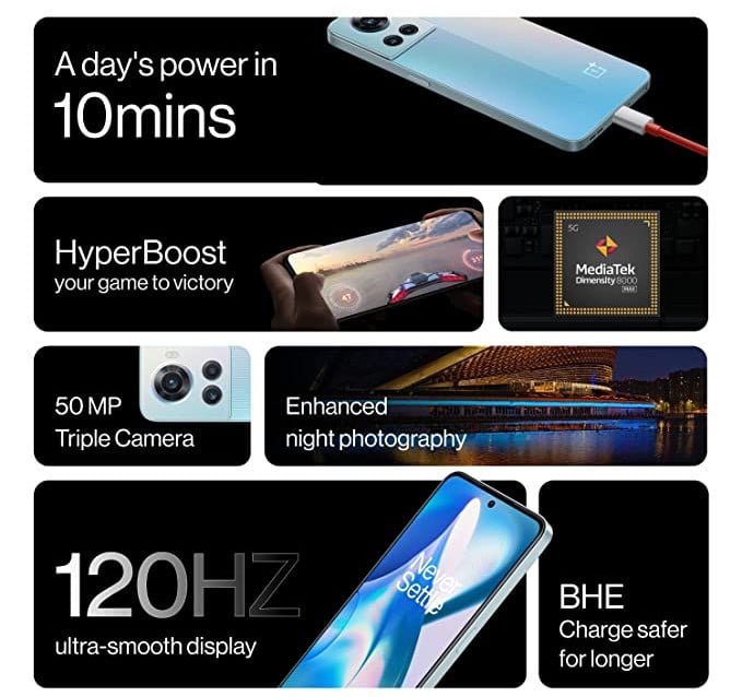 Edición azul de OnePlus 10R Prime