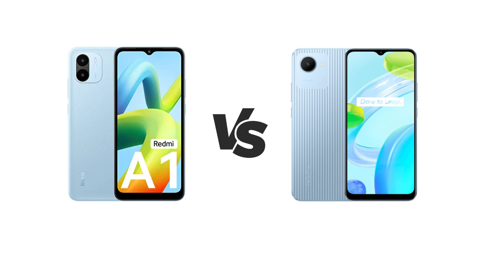 Redmi A1 frente a Realme C30