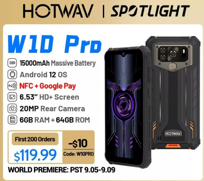 Hotwav w10 pro se lanza globalmente en aliexpress descuento 