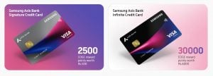 Tarjeta de crédito Samsung Axis Bank