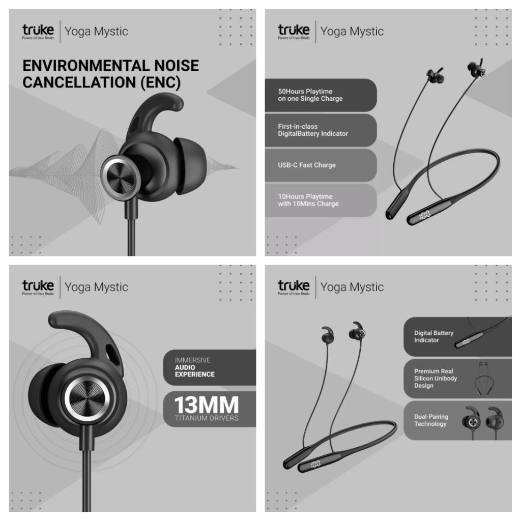 Bluetooth Headset Truke Yoga Power Truke Fit Company