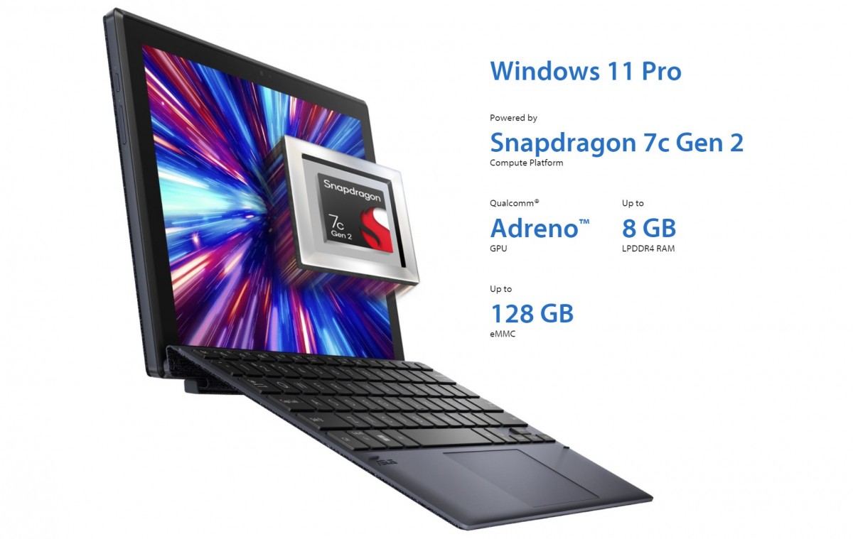 Asus ExpertBook B3 Detachable with Snapdragon 7c Gen 2 & Windows 11 ...