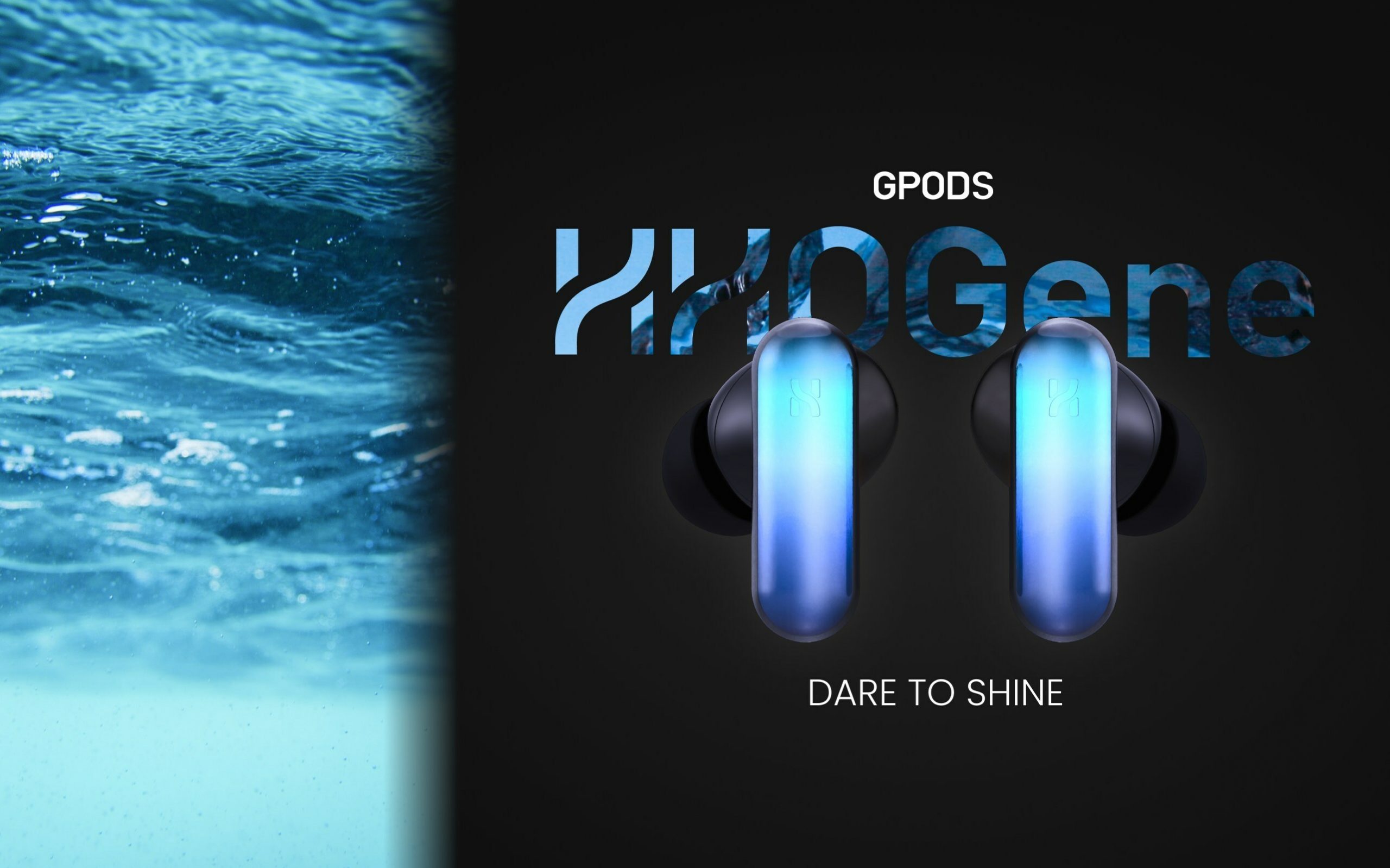 HHOGene GPods earbuds with unique light control & distinctive design