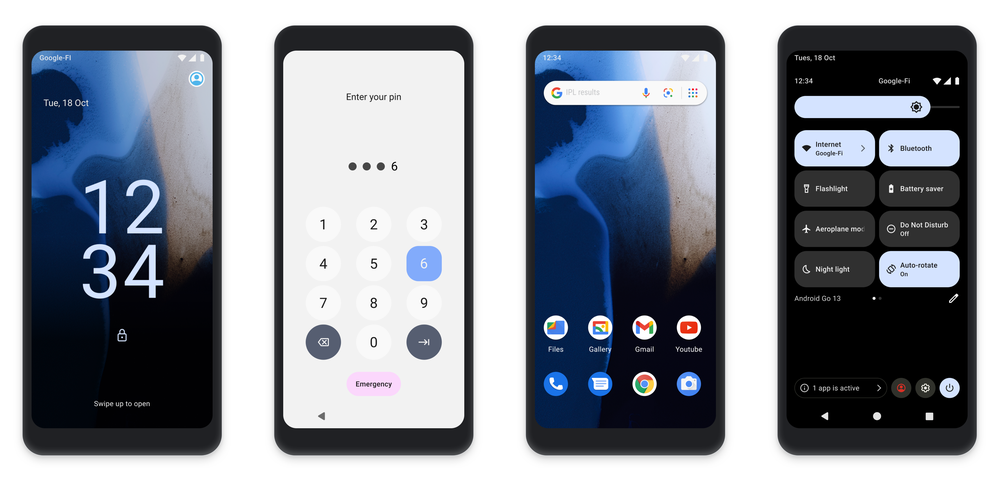 Personalización de la edición Android 13 Go