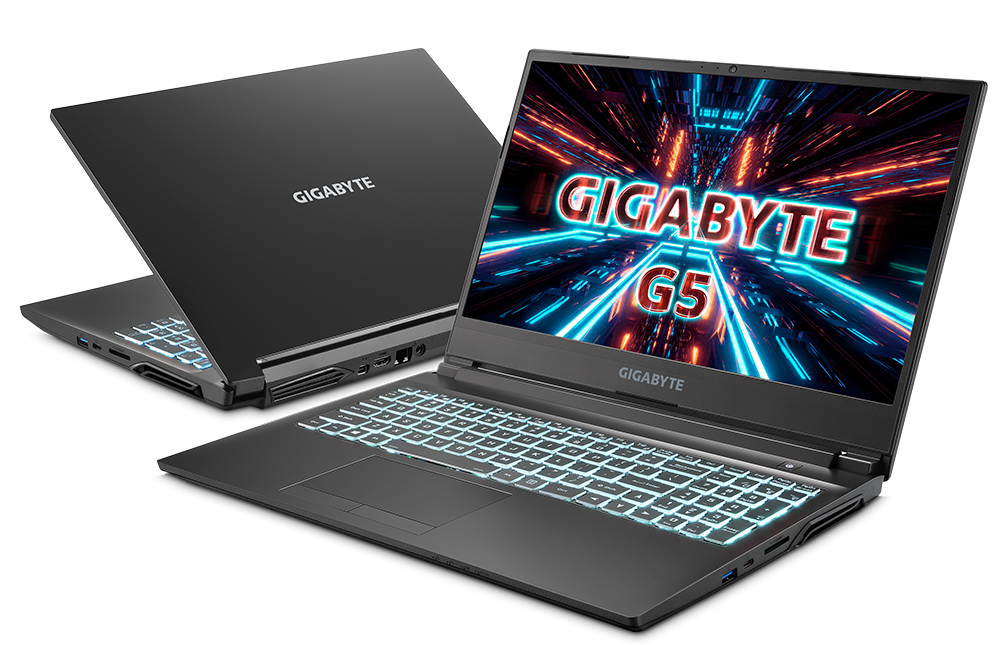 Gigabyte G5 gaming laptops with 11th Gen i5 CPU, up to RTX 3060 & 144Hz