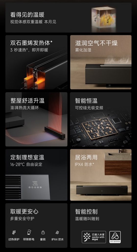 MIJIA Graphene Baseboard Electric Heater