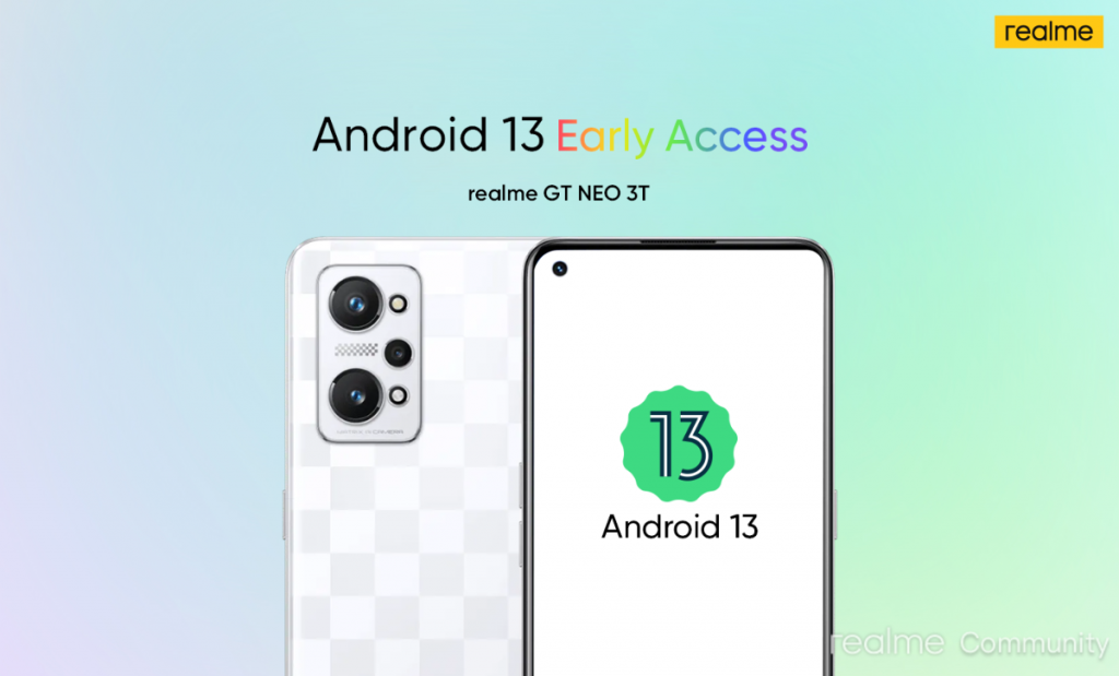 Realme GT NEO 3T Android 13