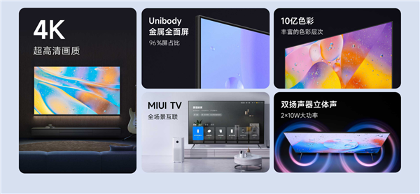 Redmi Smart TV A70 2024 showcasing its impressive 4K resolution and sleek metal unibody design.