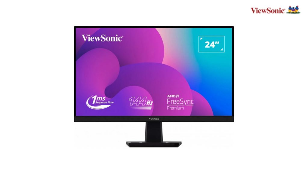ViewSonic VX2405PMHD monitor with 144Hz refresh rate, AMD Freesync
