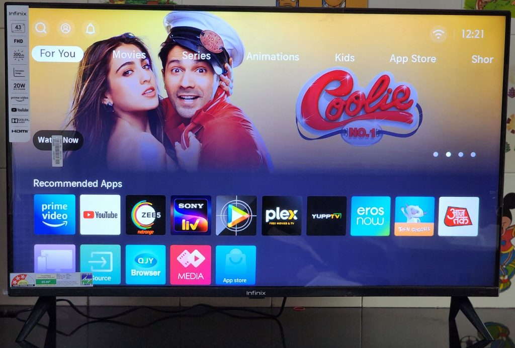 Televisor inteligente Infinix 43Y1