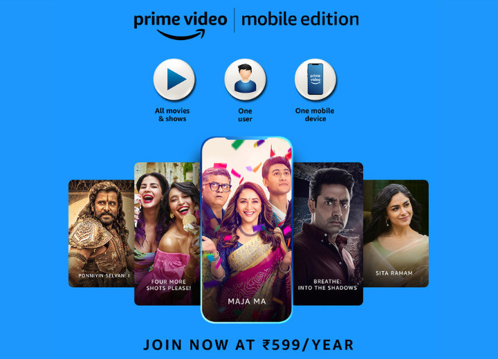 Amazon Prime Video Mobile Edition annual subscription launched in India
