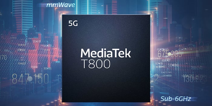 MediaTek T800 5G modem announced; delivers download speed of 7.9Gbps - Gizmochina