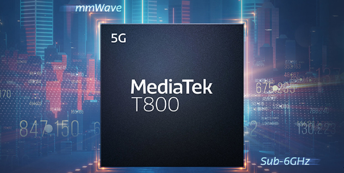 MediaTek T800 5G modem announced; delivers download speed of 7.9Gbps - Gizmochina