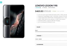 Giztop is giving a massive discount on the Lenovo Legion Y90 gaming phone Lenovo Legion Y90