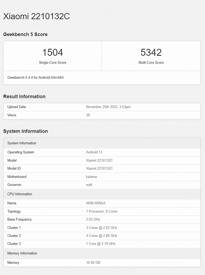 Xiaomi 13 Pro spotted on Geekbench with impressive performance numbers ...